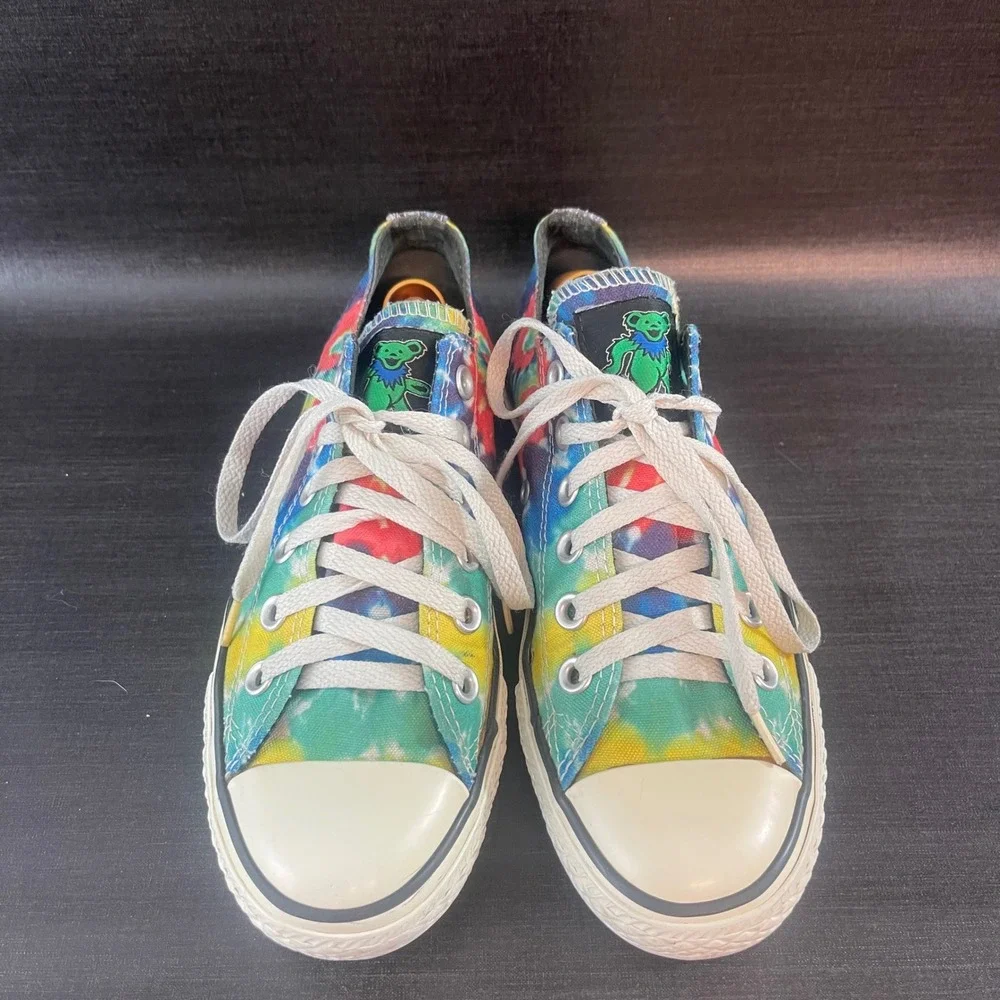 Converse Chuck Taylor Grateful Dead Dancing Bears Womens 7 Tie Dye Low Top Shoes